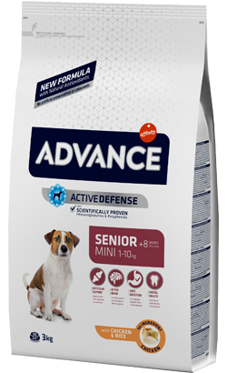 Advance Dog Mini Senior +8 Chicken & Rice