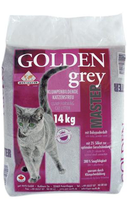 Areia para Gatos Auto Aglomerante Golden Grey Master | 7 kg