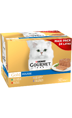Gourmet Gold Seleção de Mousses Multipack 24 | Wet (Lata) | 24 x 85 gr