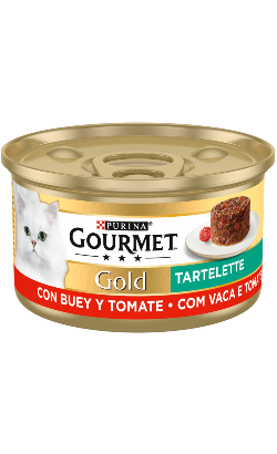 Gourmet Gold Tartelette de Carne de Vaca com Tomate | 24 x 85 g