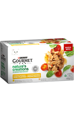 Gourmet Natures Creations Multipack Frango e Peru | Wet (Lata) | 4 x 85 g