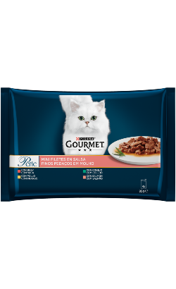 Gourmet Perle Finos Pedaços em Molho | Pack 12 unidades de 4 x 85g