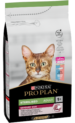 Pro Plan Cat OptiSavour Sterilised Adult Dual Flavour CodFish & Trout | 1,5 kg