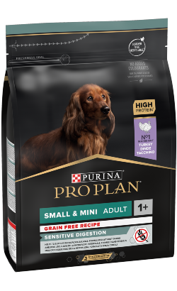 Pro Plan Dog Grain-Free Small & Mini Adult Sensitive Digestion Turkey | 2,5 kg