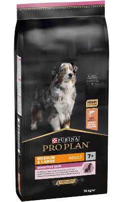Pro Plan Dog Sensitive Skin Medium & Large Adult 7+ Salmon | 14 Kg